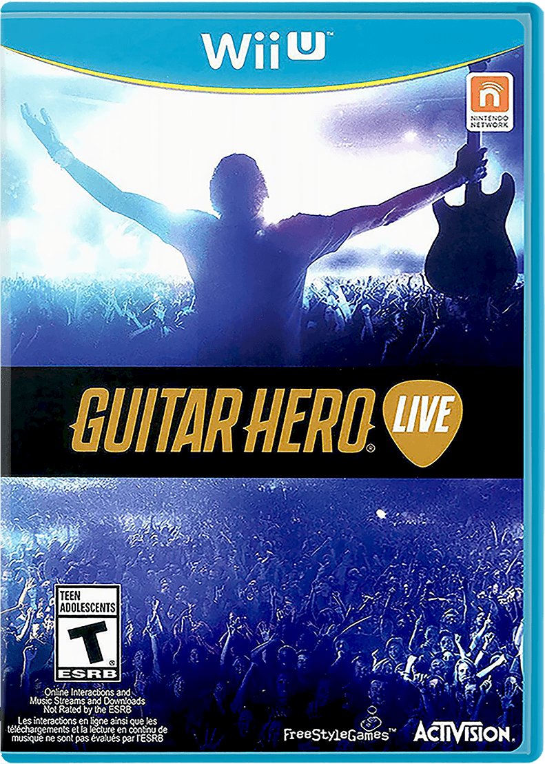 Guitar Hero Live box art for Wii U